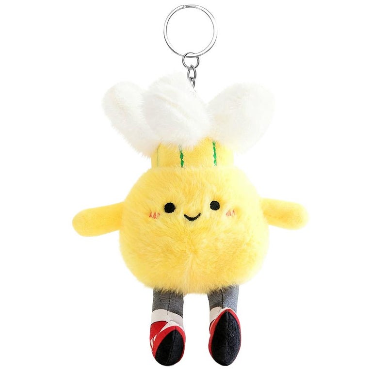 Plush sports soccer doll, realistic basketball bag charm, keychain doll